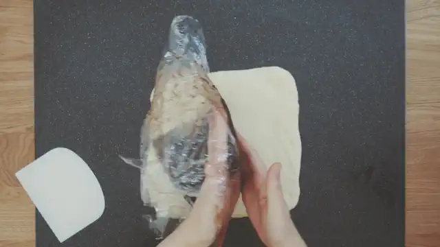 チョコマーブル食パン 工程8