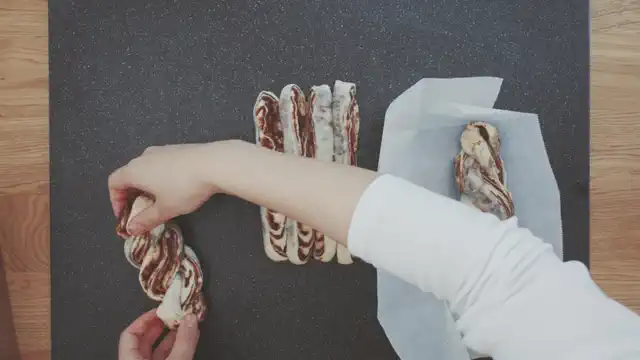 チョコマーブル食パン 工程14