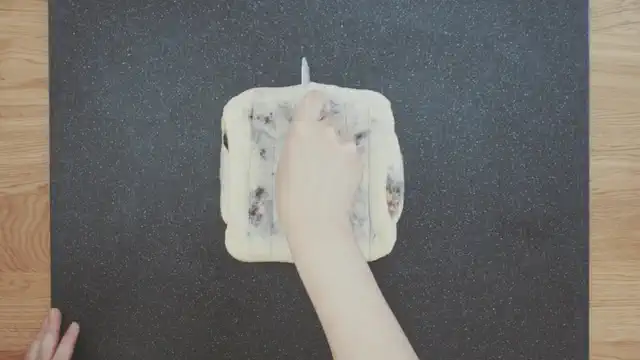 チョコマーブル食パン 工程12