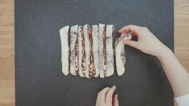 チョコマーブル食パン 工程13